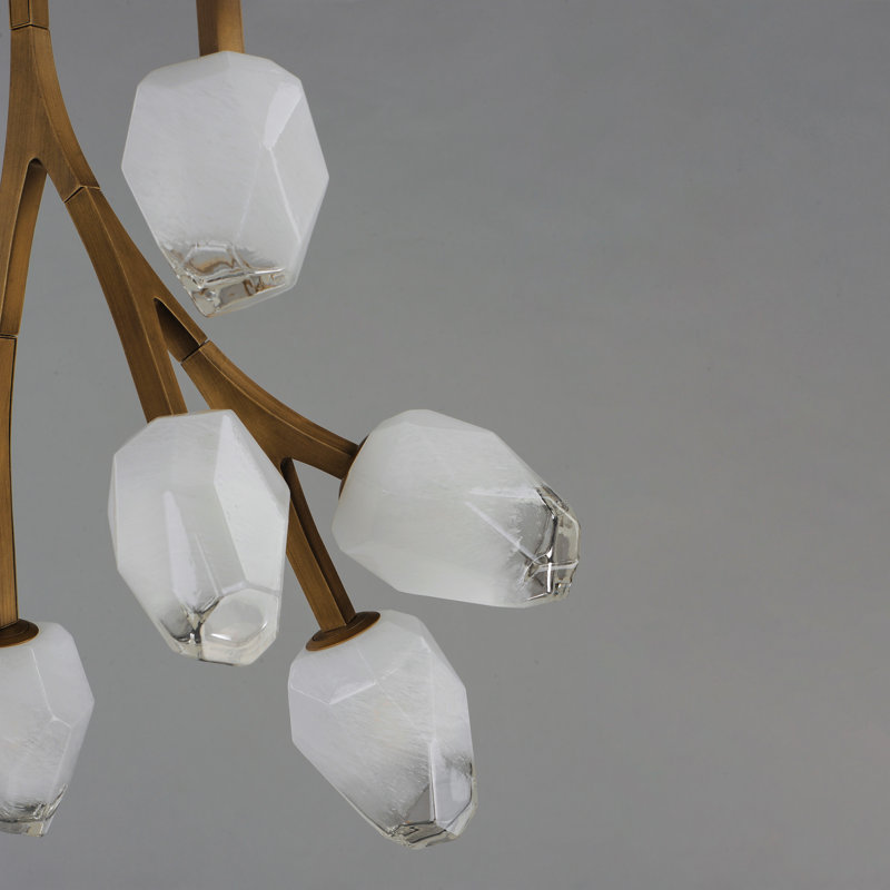 Dreanda 10 - Light Dimmable Novelty Chandelier, Natural Aged Brass
