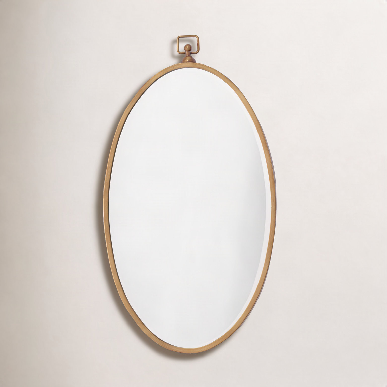 Jennings 19" Accent Mirror, Brass