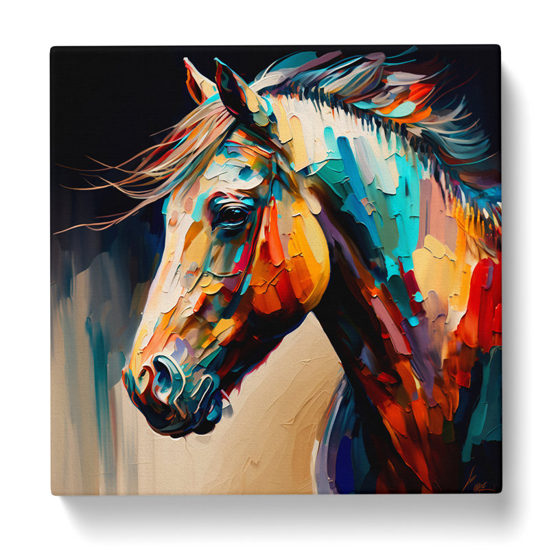Horse Palette Knife Painting No.1 - No Frame Print
