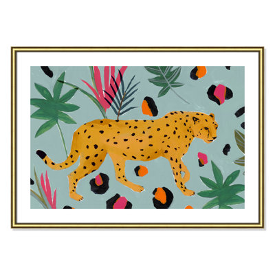 Nyles "Walking Cheetah II" Painting by Isabelle Z