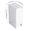 Armoire de rangement autoportante 12 po, portes à fermeture douce, blanc brillant (emballage KD)