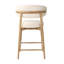 Murphey Upholstered 26'' Counter Stool with Solid Wood Frame-420676070