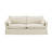 Beige Linen Sofa W/2 Pillows