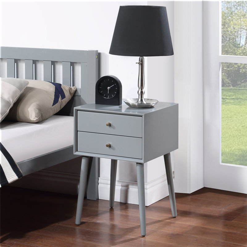 Table de chevet Mid Mid Modern, Gris