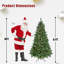 Arbre de Noël de 7 pi avec 400 lumières DEL RVB contrôlées par le Wi-Fi, 1063 pointes en PVC, 38 fonctions d'éclairage, synchro musicale, structure à charnières et support en métal - arbre des Fêtes contrôlé par une application intelligente-1833260334