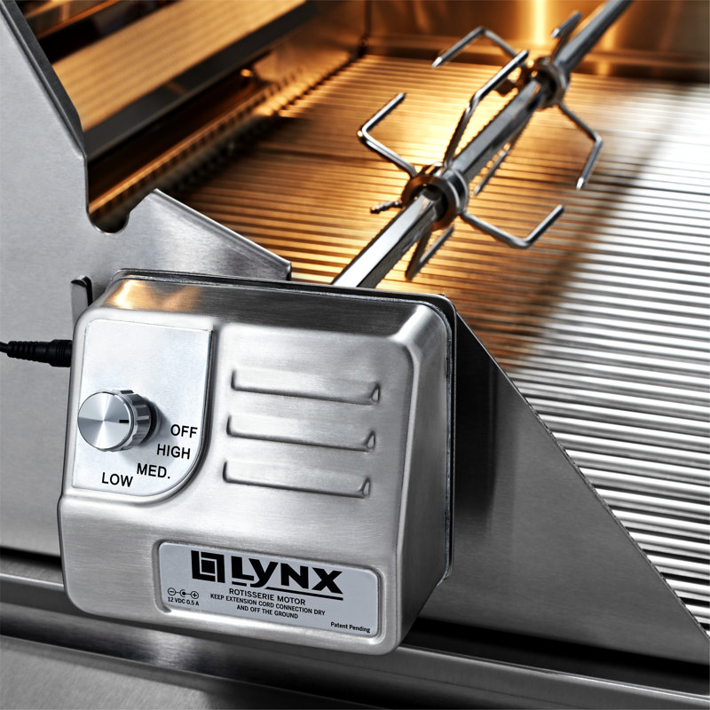 3-Burner Convertible Gas Grill with Rotisserie, Natural Gas