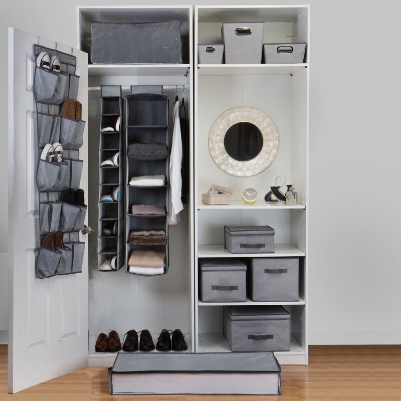 Boîte en tissu de rangement, H 16 po x l 16 po x p 10 po
