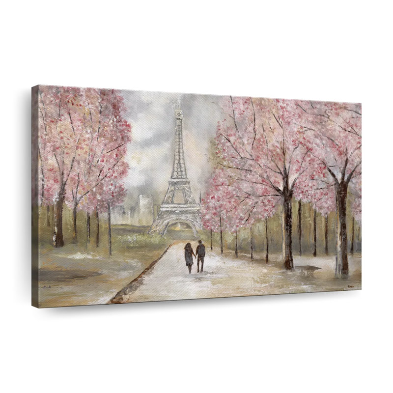 " Paris Stroll ", 8" H x 12" W x 1" D
