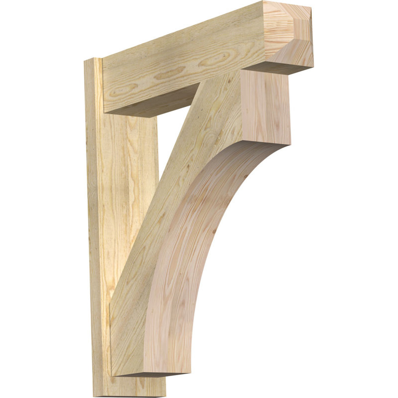 Persienne en bois rustique Westlake Craftsman, P 18 po x H 18 po, Sapin Douglas de 8 po (sciage brut)