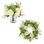 23" Spring Wreath and Centerpiece with Real-Touch Hydrangeas, Peonies and Peaches