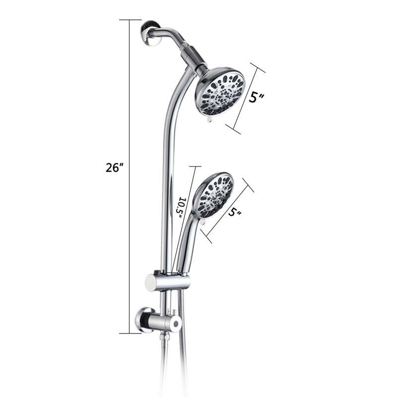 Dual Shower Head Spa System, Chrome