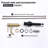 CALBASE Bathroom Sink Faucet Brushed Gold Single Handle Single Hole Stainless Steel Hot and Cold Water Valve With Pop Up Drain And Supply Lines-119342496
