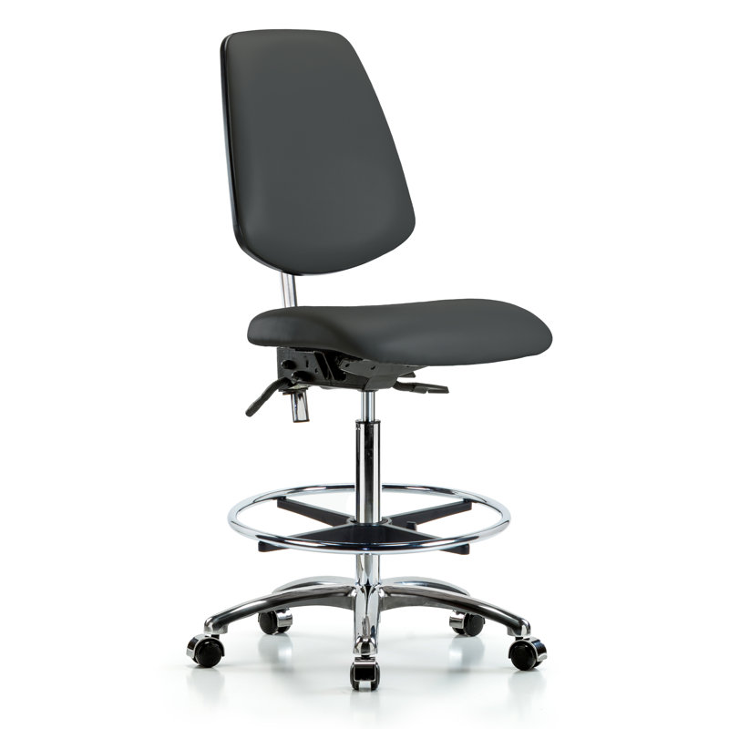 Chaise de dessinateur Shakira, Roulettes, Anthracite, Inclus