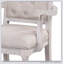 Ensemble de 2 fauteuils à dossier capitonnés beige et champagne antique (ensemble de 2)