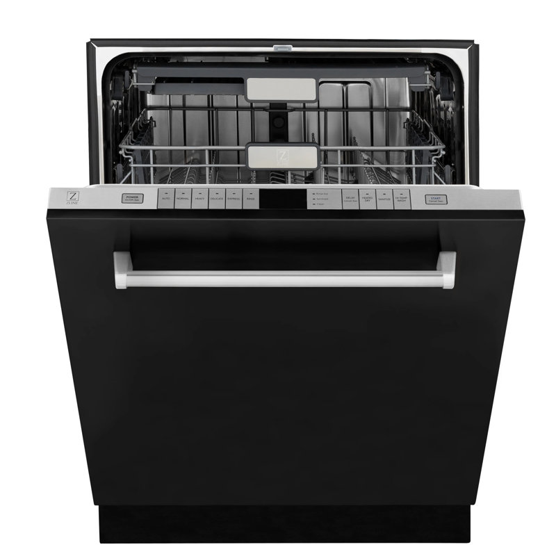 24" Monument Series 3rd Rack Top Touch Control Dishwasher with Stainless Steel Tub, Black Matte