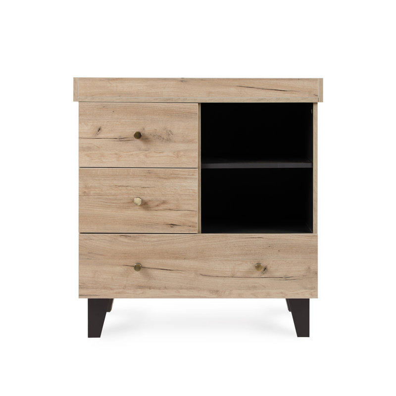Tutti Bambini Como Changing Unit, Distressed Oak     Slate Grey