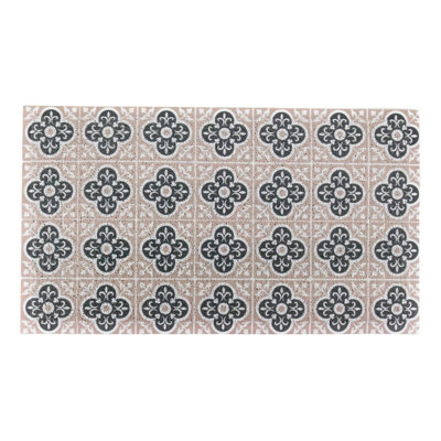 Lareina Non-Slip Floral Indoor Doormat