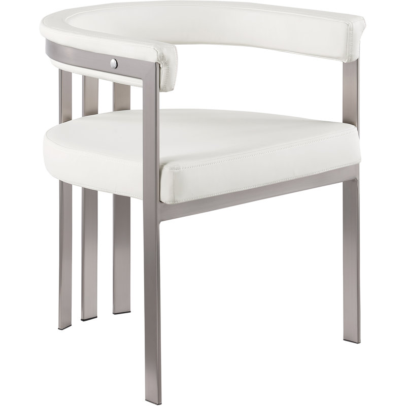 Chaise Marcello Jonney, Cuir crème végétalien