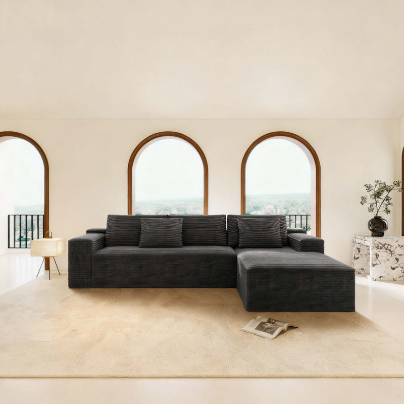 104.3" Cloud Sectional Couch With L-Shape Chaise