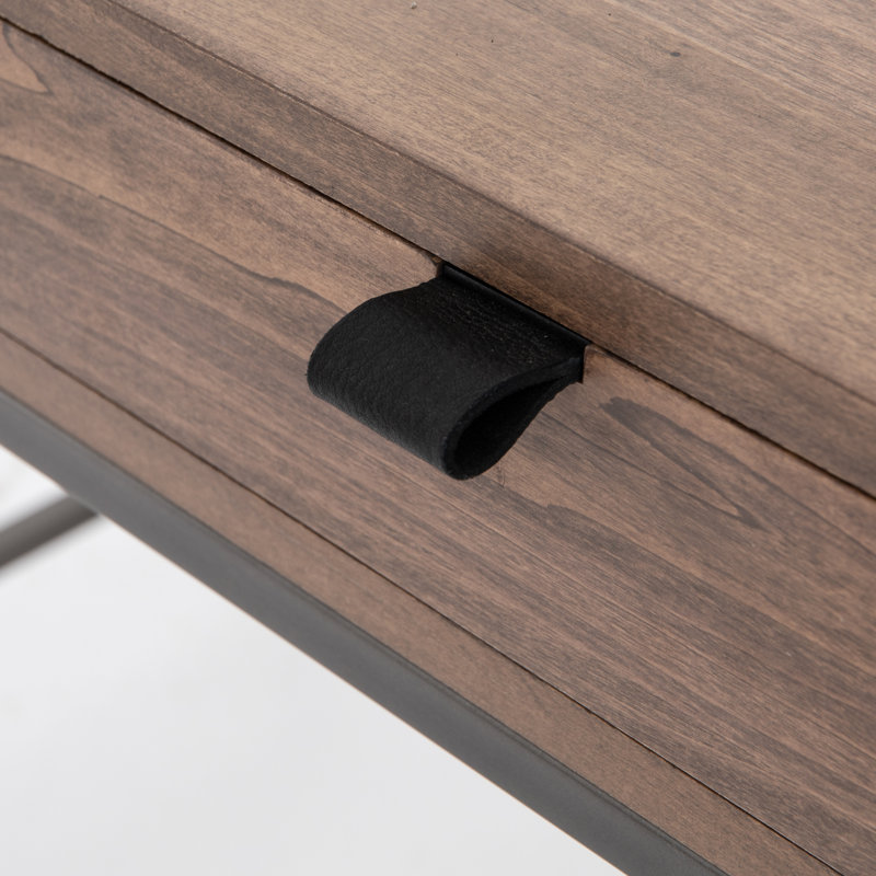 Trey Solid Wood Writing Desk, Auburn Poplar