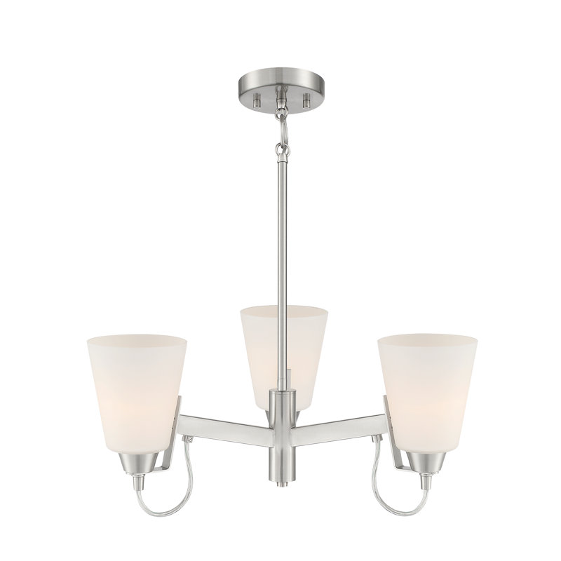 Minka Lavery Beckonridge charbon avec lustre transparent, Verre opale brossé, Nickel brossé