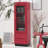 Modern and Simple Rose Red Display Cabinet