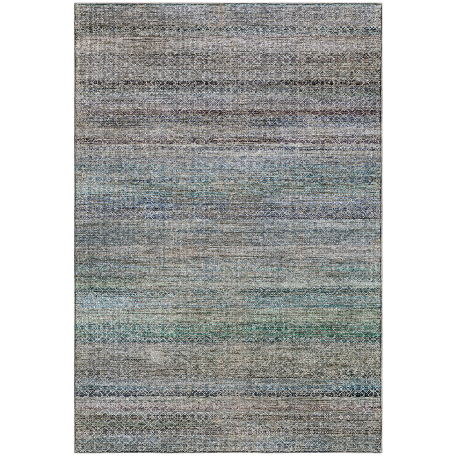 Tirico Geometric Casual Rug, Sky, 9' x 12'
