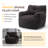 Soft Teddy Fabric Bean Bag Chair-808336736
