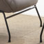 Fauteuil d'appoint et repose-pieds en cuir fleur-1075329707