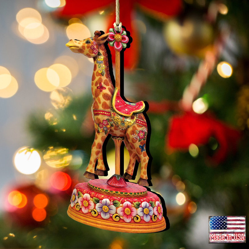 Ornement suspendu Tidaholm Carousel Giraffe