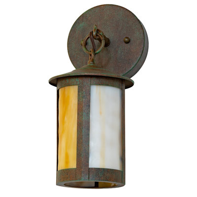 Rustic Lodge Solid Brass Armed Sconce