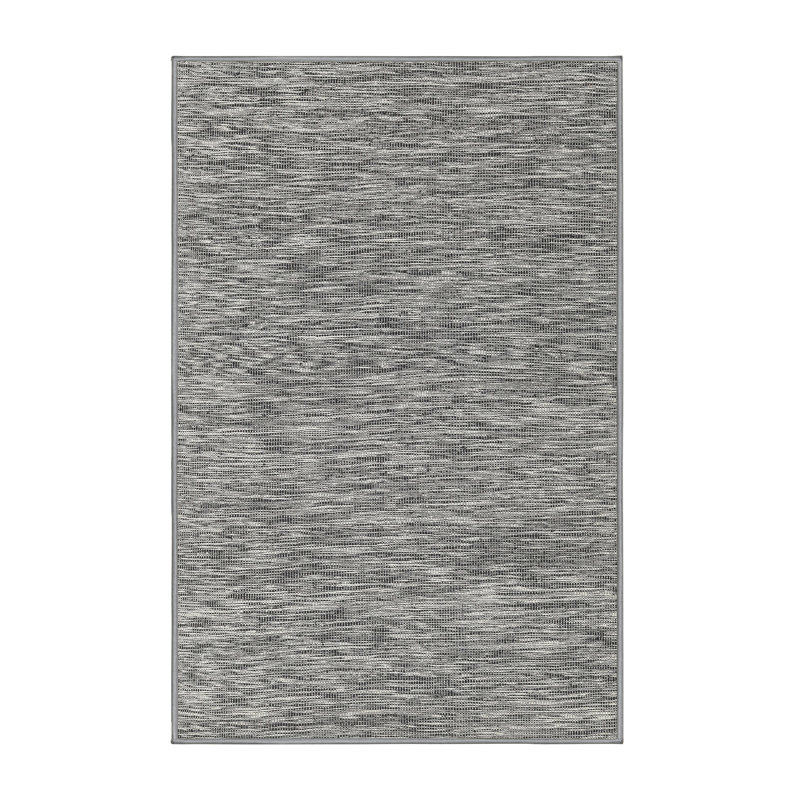 Tapis contemporain noir, Rectangle 6 pi 0 po x 9 pi 0 po