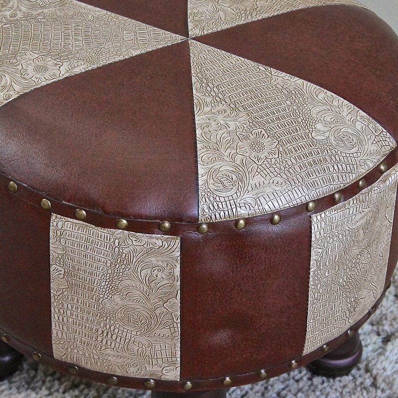 Armod Faux Leather Ottoman