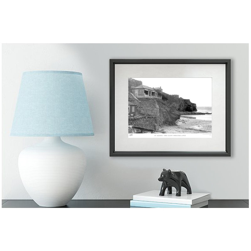 St Agnes, The Cliff Shelter C1955 by Francis Frith - Single Picture Frame Print, 60cm H x 80cm W x 2.3cm D