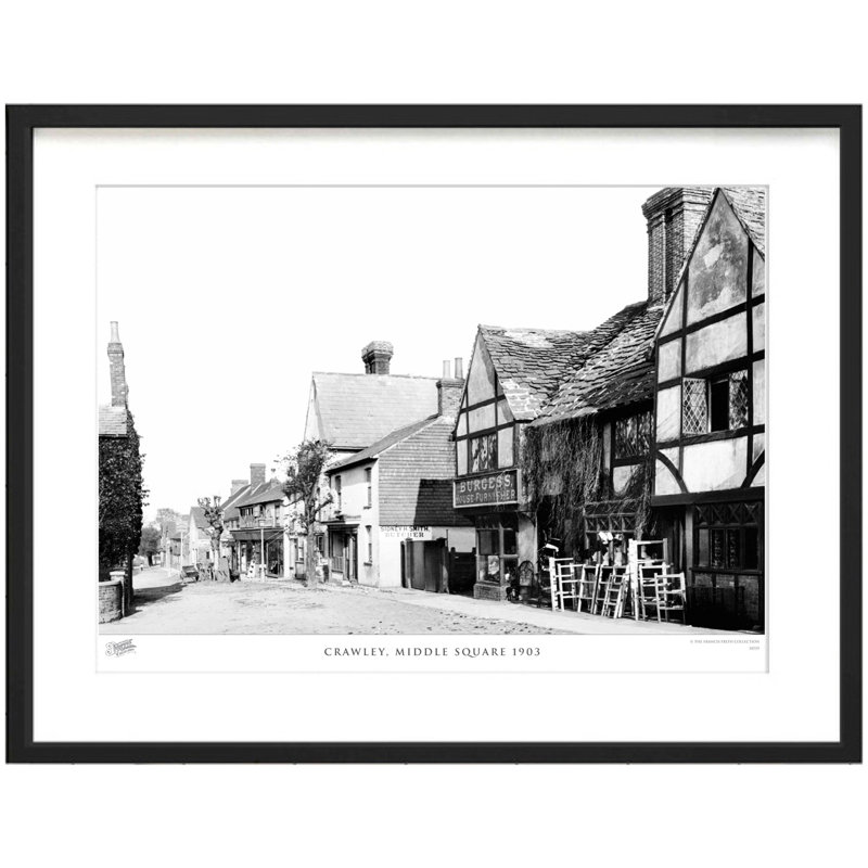 Crawley, Middle Square 1903 by Francis Frith - Single Picture Frame Print, 60cm H x 80cm W x 2.3cm D