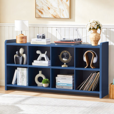 Addisin 8-Cube Bookcase (63'' W), Open Cubby Storage Shelf for Living Room, Bedroom & Office