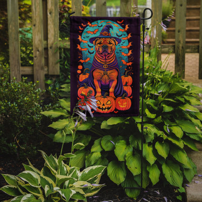 Jakameron Double Sided Polyester Halloween Garden flag
