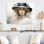«Fashion Woman with Hat Timeless Beauty I», reproduction sans cadre sur métal