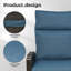 Garden Air Pump Lounge Chair with Cushion, Independent Back & Footrest Adjustment, Set of 2-775302173