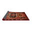 Tapis traditionnel rouge / noir Tilson-640110410