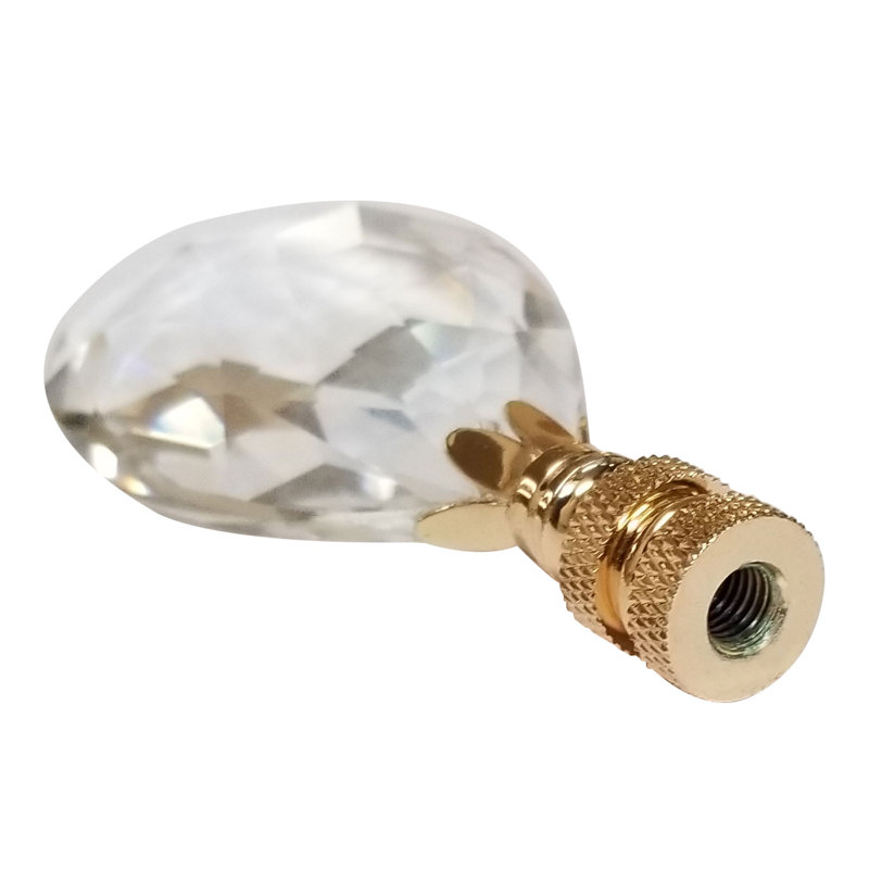 Faîteau lampe en cristal à facettes