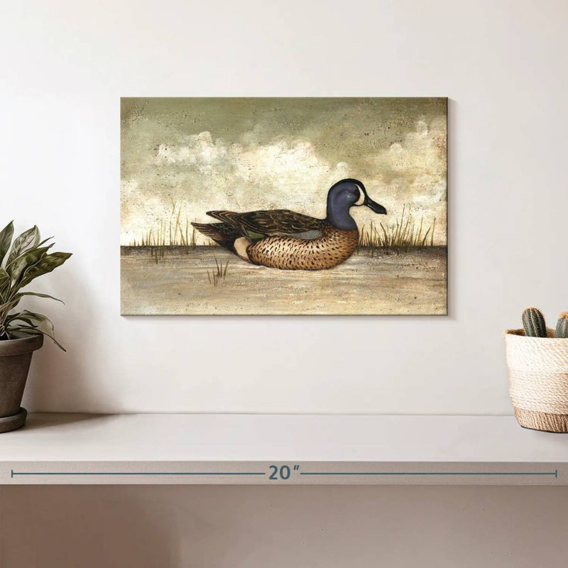 Brampt Blue Winged Teal Duck, 8" H x 12" W