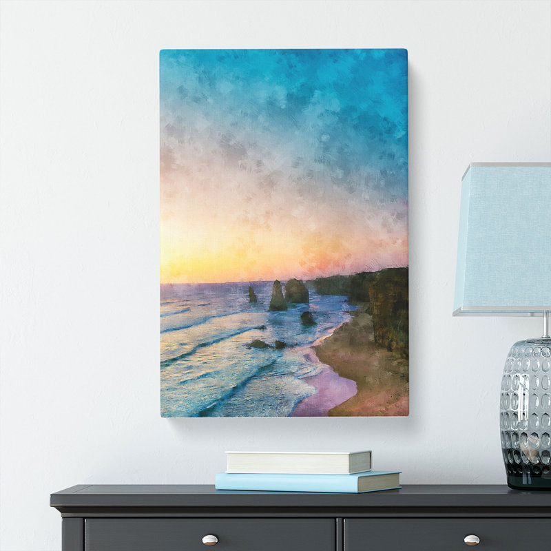 Twelve Apostles In Victoria Australia Abstract - Wrapped Canvas Painting, 76cm H x 50cm W x 3cm D