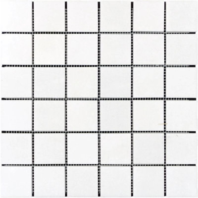 2 in. x 2 in. Grid Stone Tile