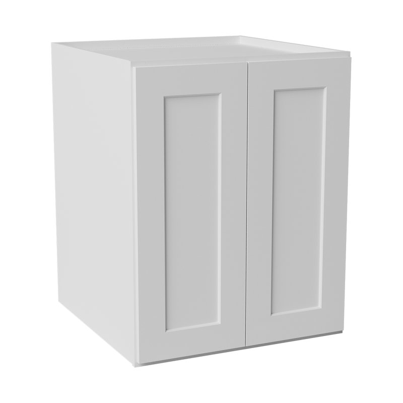 Armoire de cuisine en bois massif prête à assembler, 24", Blanc, 30"