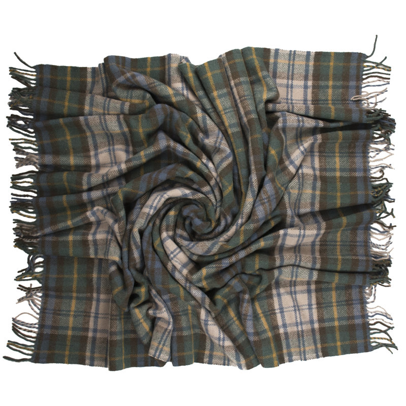 Hand Woven Throw Blanket, Antique Dress Gordon