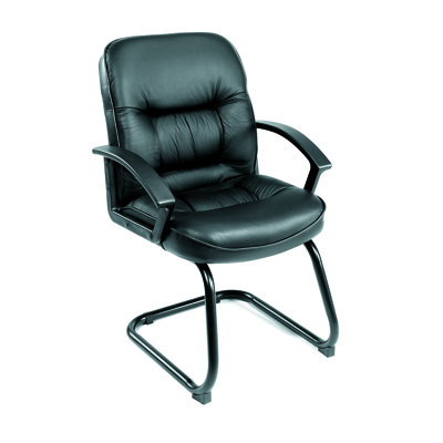 Nauris Reception Chair with Metal Frame