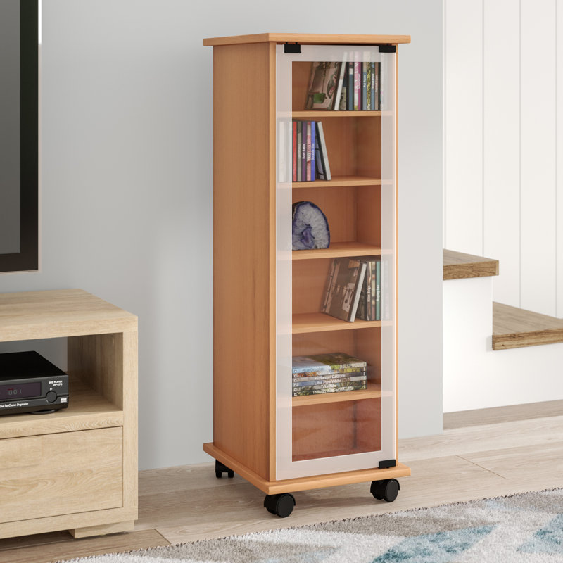 Valenza Wood 93cm H Media Cabinet, Beech
