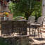 Metal Bar Set with Stools