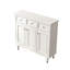 Banc de rangement blanc en bois manufacturé